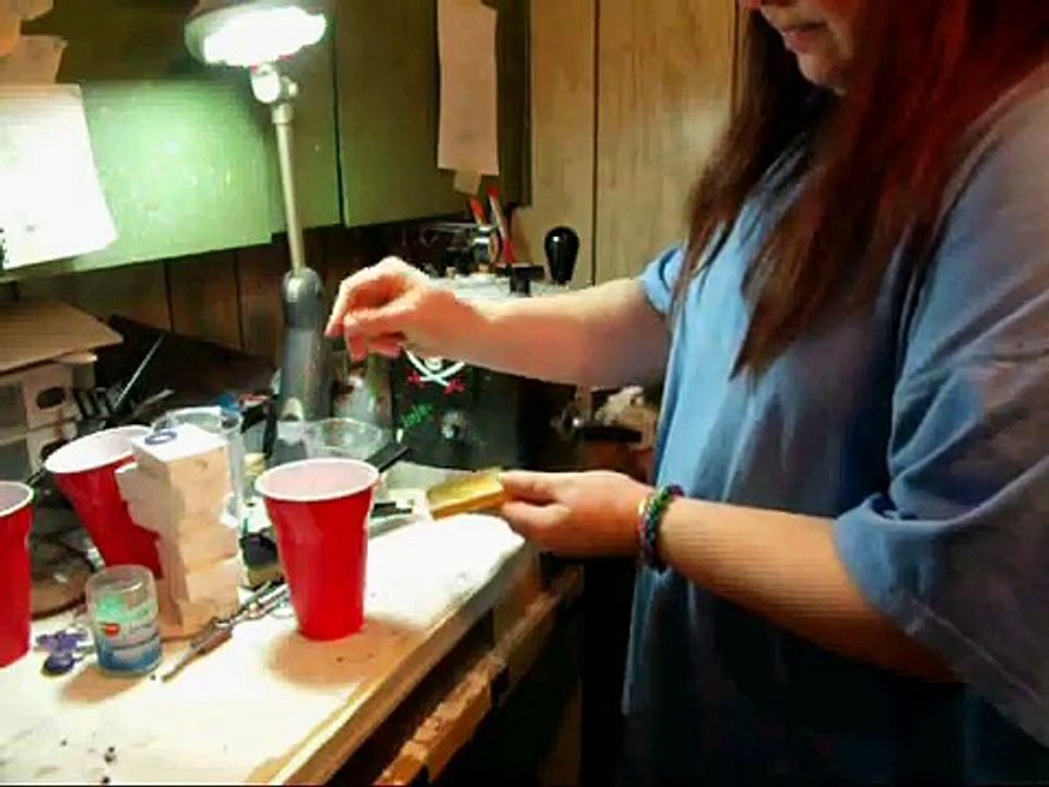 Lost Wax Casting Step 1 of 9 Sprueing waxes