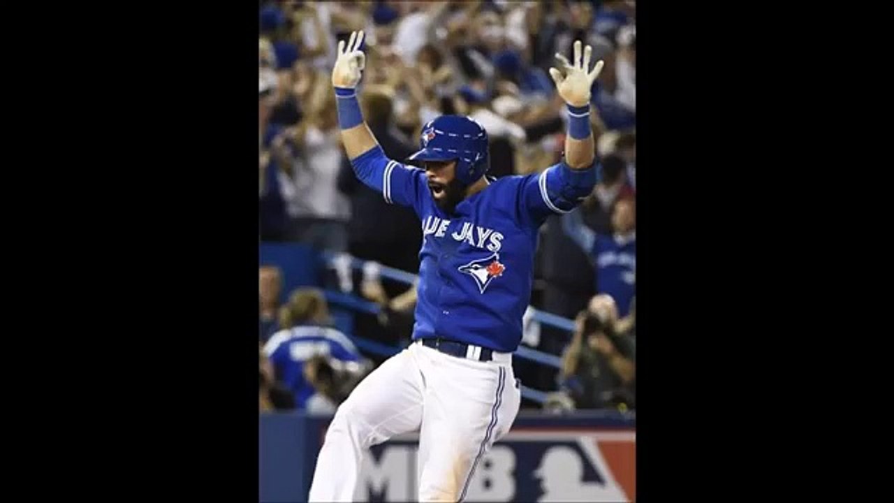 Take a look at Jose Bautista's epic bat flip after his 3-run homer gave Blue Jays lead