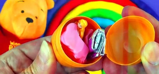 Play-Doh Winnie the Pooh Surprise Eggs Kinder Disney Princess Cars 2 Sofia the First Toys FluffyJet [Full Episode]