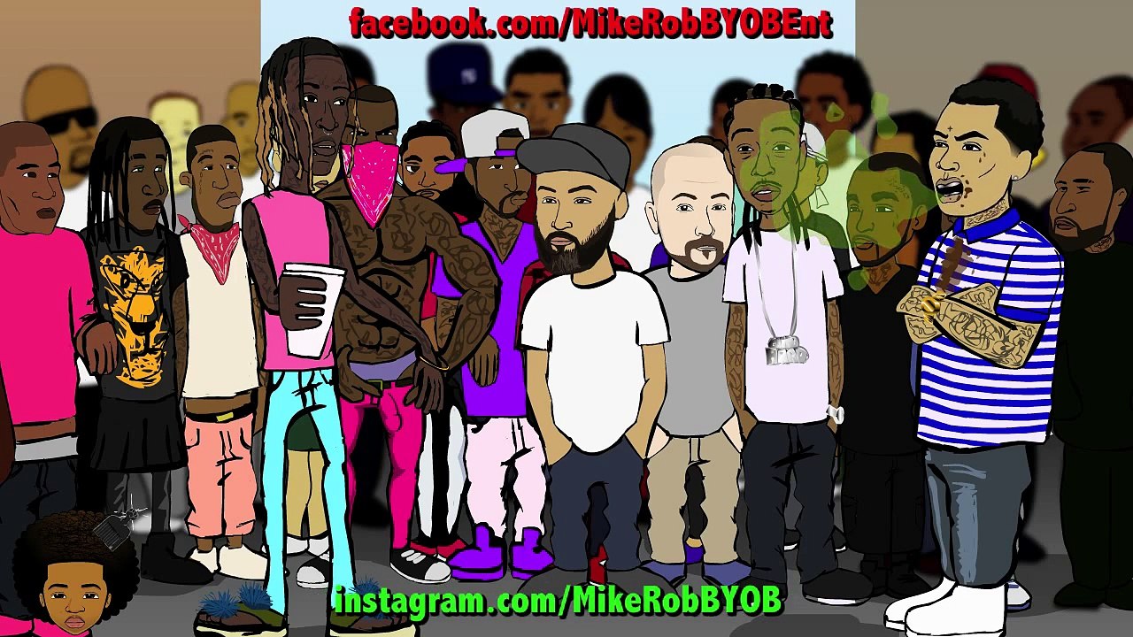 Kevin Gates Vs Young Thug Rap Battle! (Cartoon Parody)