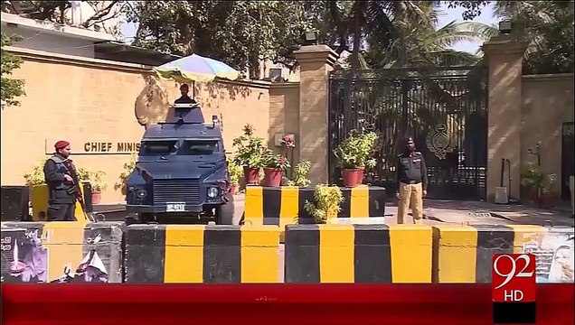 Hakoomt-E-Sindh Ny Muharram-UL-Haram Sy Phaly Security Dakhla KoTabdel Kr Dia – 15 Oct 15 - 92 News HD