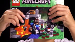 LEGO MINECRAFT Set 21113 THE CAVE Unboxing, Review, Time Lapse Build