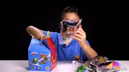 Skylanders Trap Team HAPPY MEAL TOYS! Complete Collection guest starring LEGO Minifigures!