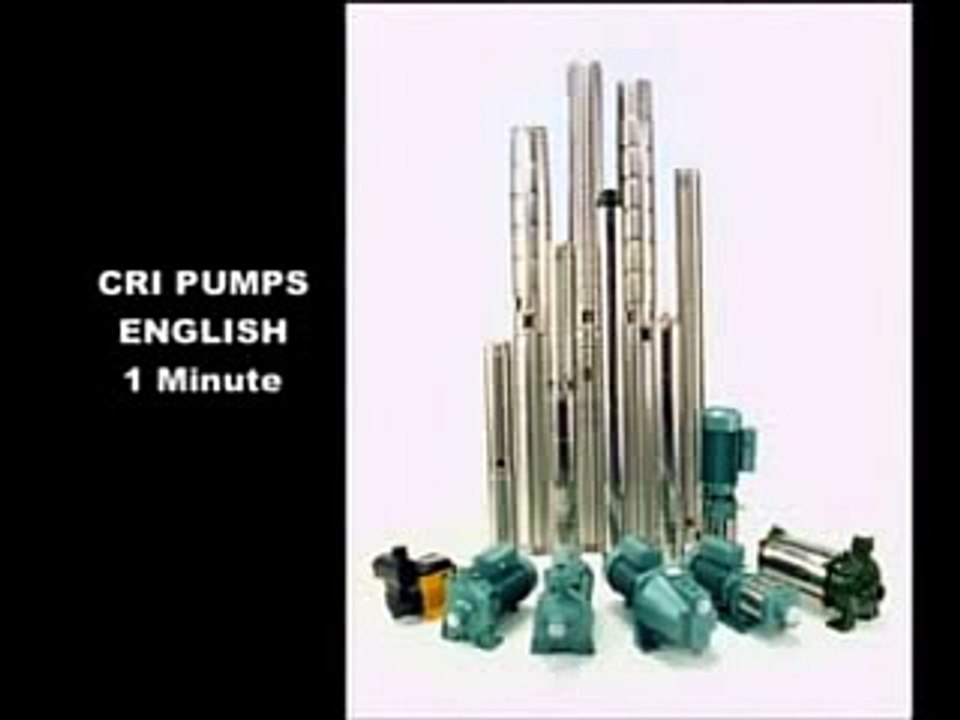 CRI Pumps - TV commercial video about pumps manufacturing methods