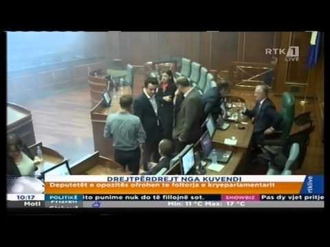 Rebelimi i Vetëvendosjes. Kosovë, serish gaz lotsjellës në kuvend
