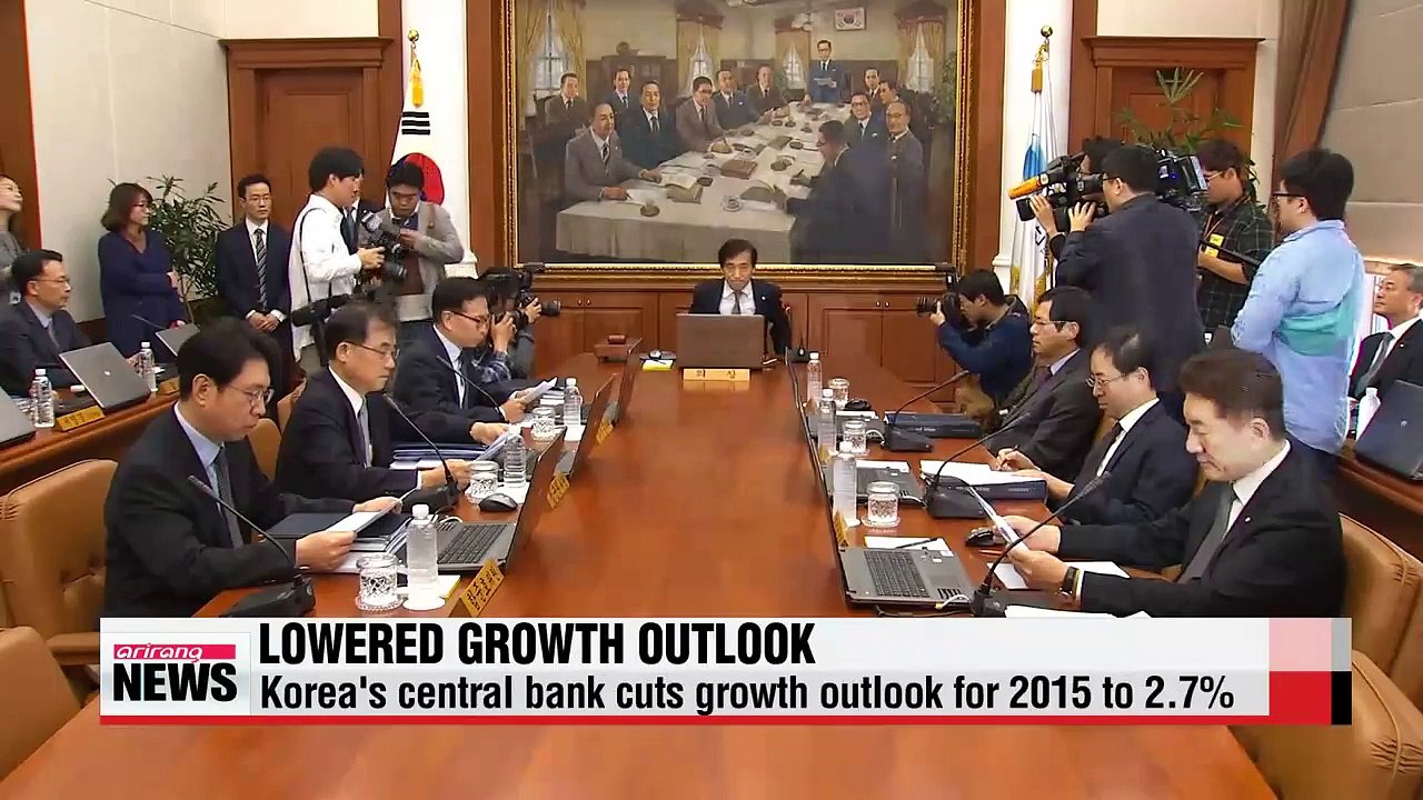 Korea's central bank cuts growth forecast for this year to 2.7%
