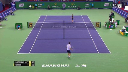 Federer set point against Ramos at Shanghai