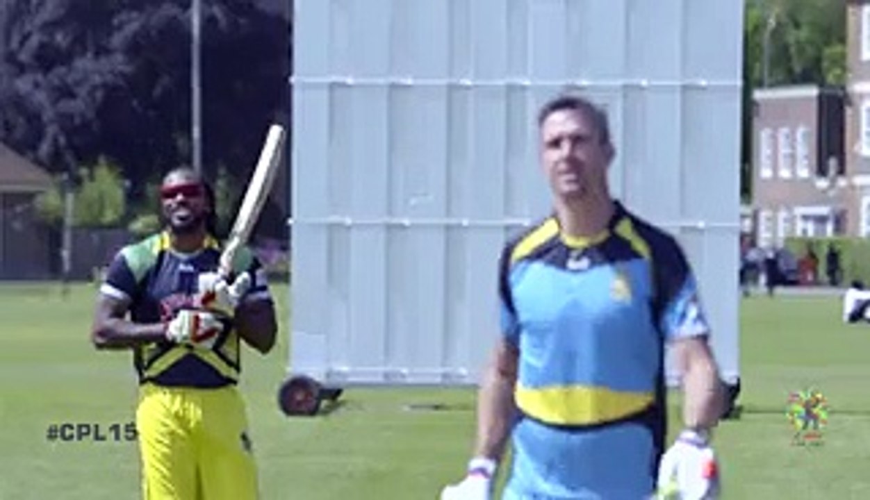 longest SIX competition between chris gayle and kieven pietersen