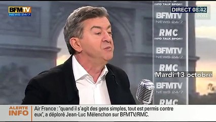 Air France : Mélenchon a trouvé un hymne pour les travailleurs