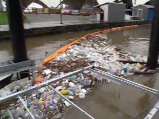 Water Wheel operating in a rain storm (Baltimore, MD)
