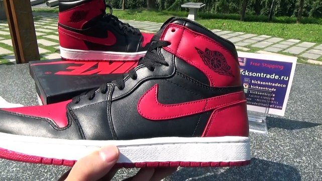 Authentic Air Jordan 1 High OG Bred HD Review from kicksontrade.ru