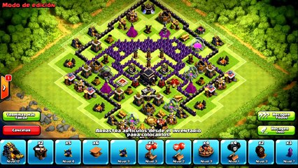 DISEÑO DE ALDEA TROLL TH9/ CLASH OF CLANS