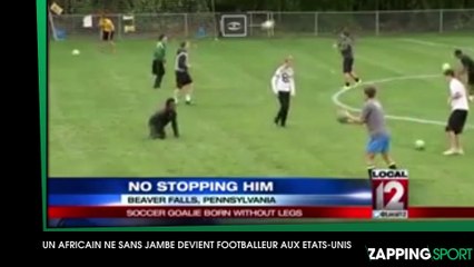 Un africain né sans jambe devient footballeur aux Etats-Unis (VIDEO)