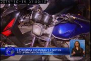 Policía logra recuperar motos que fueron robadas