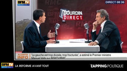 Manuel Valls avoue que "la Gauche est trop divisée"