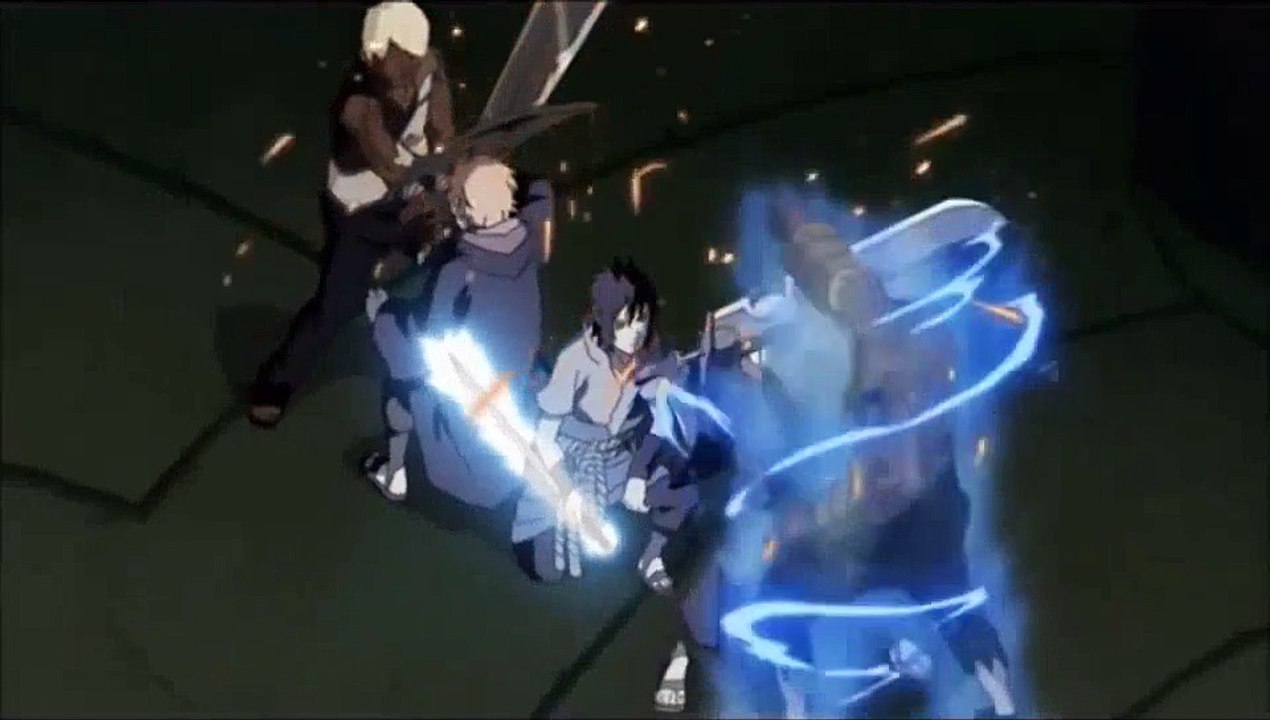 Sasuke vs os 5 kages.amv
