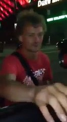 Boxer Adrien Broner gives this homeless man a thousand dollars hes reaction is priceless!