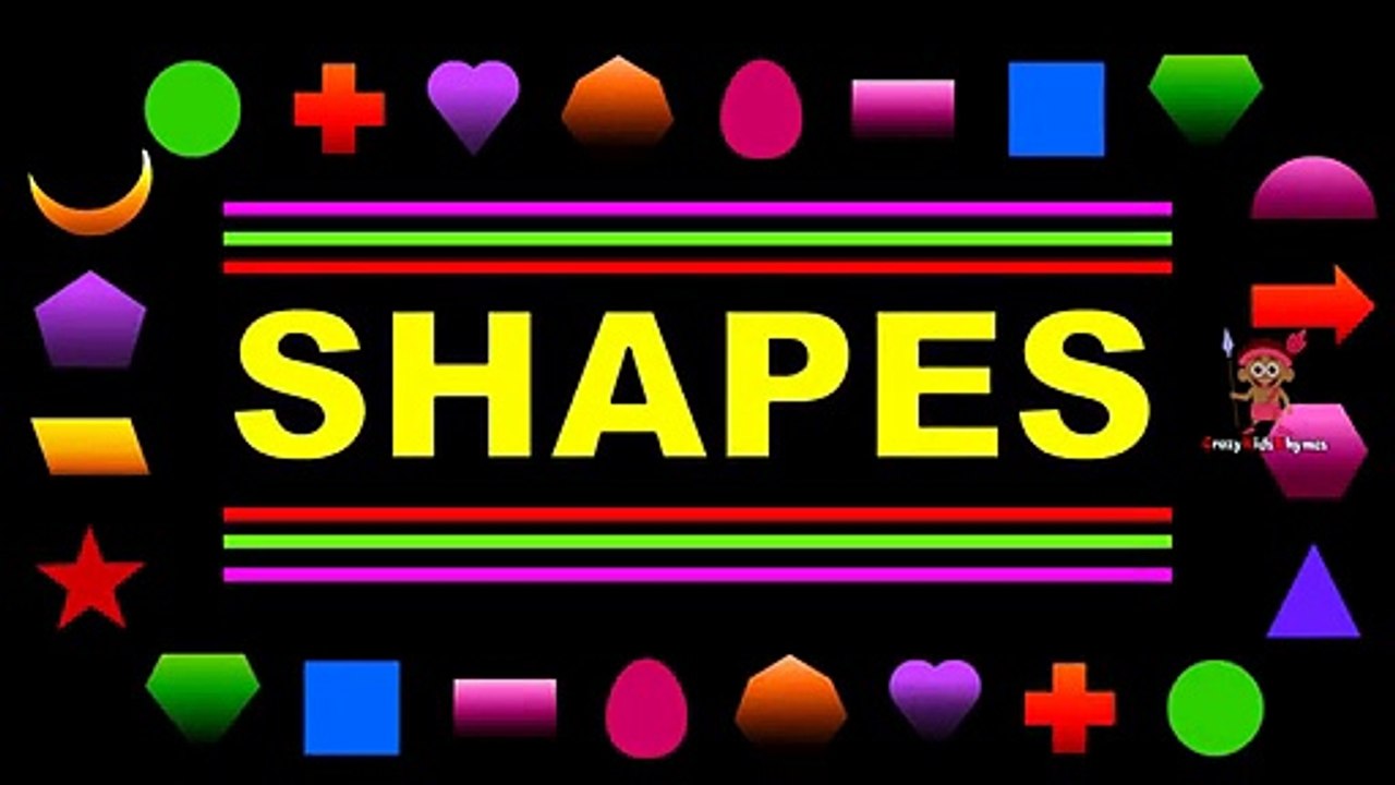 Learning Shapes for Children and Kids Learn Shapes Names with Pictures Cartoon Animated