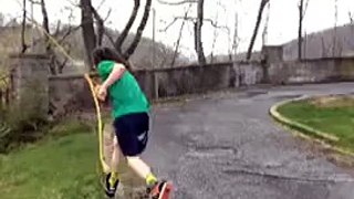 Rope swing attempt goes hilariously wrong