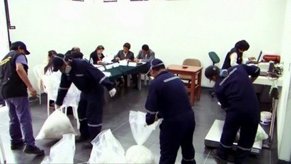 Two tonnes of cocaine burned by Peruvian authorities