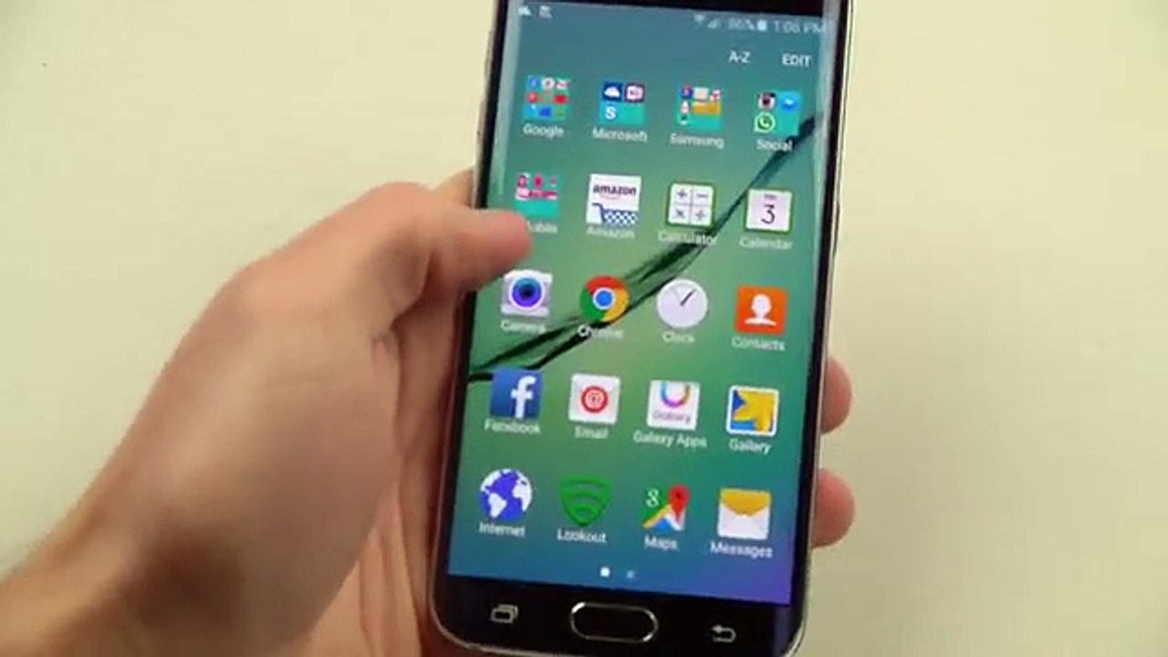 Samsung Galaxy S6 Edge Hammer Knife Scratch Test