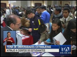 Download Video: Feria  de universidades extranjeras atrajo a cientos de estudiantes