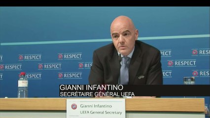 Foot - UEFA : Infantino «Pas juste de se prononcer avant la fin de l'affaire»