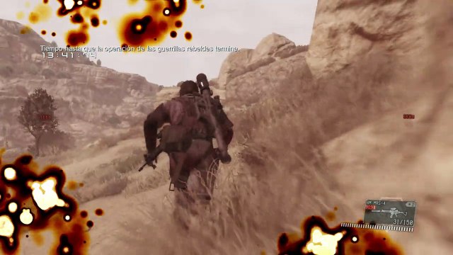 MetaL gear solid V the phantom pain, gameplay español parte 8,Destruyendo tanques con mi tanque 1d2