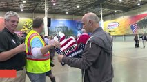 Trump Supporter Spits at Latino Protester