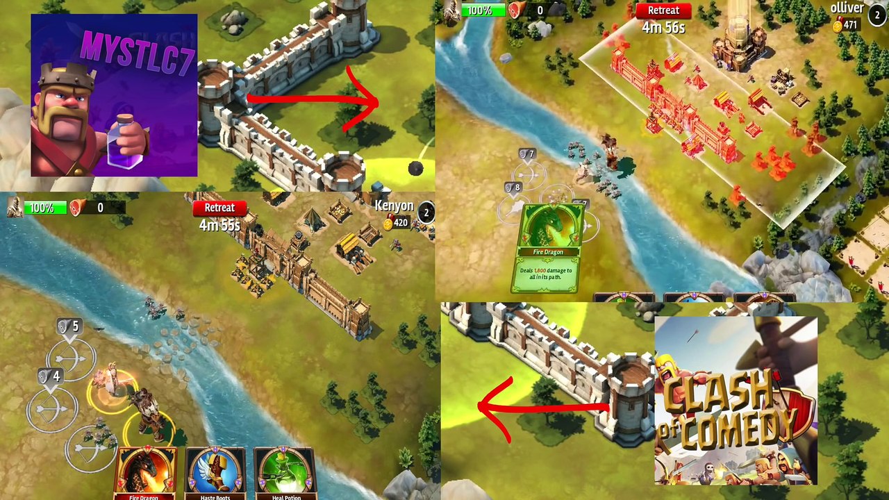 SIEGEFALL-(CLASH OF CLANS COMEDY VS CLASH OF CLANS MYSTIC7) 3 Star Competition!!