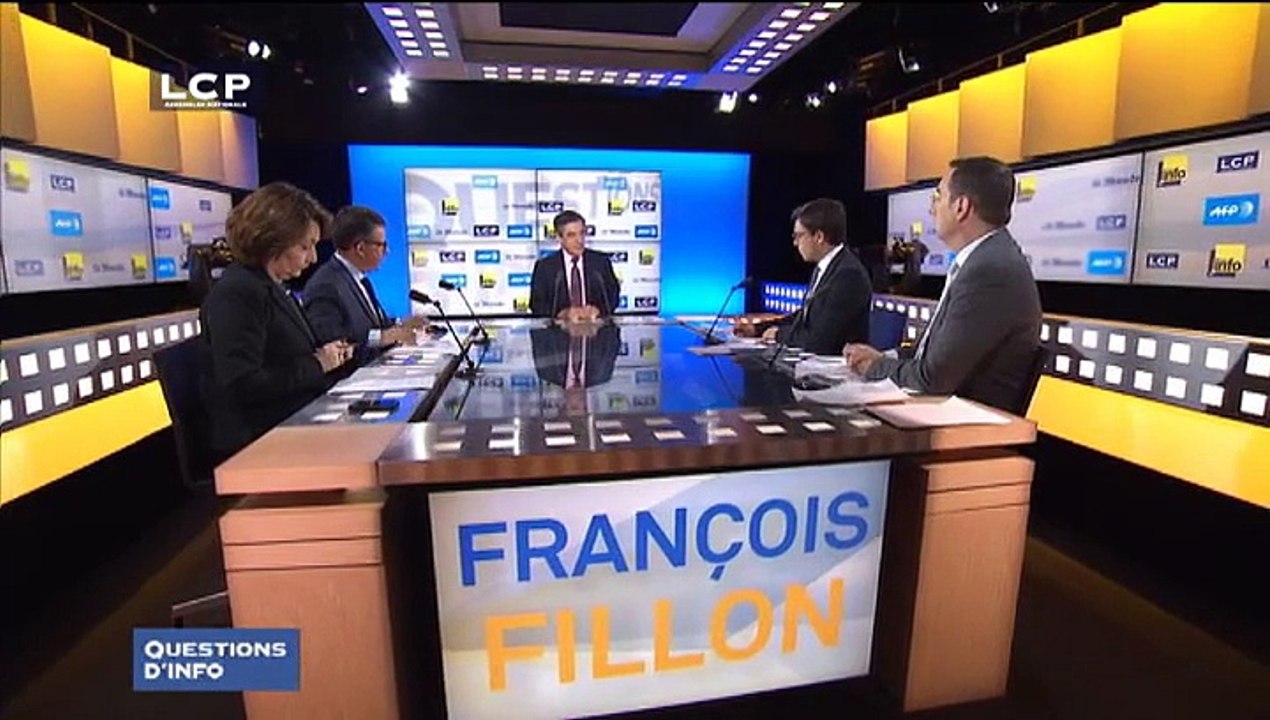 Questions d’info  François Fillon, ancien Premier ministre - vidéo dailymotion