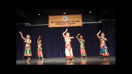 SRI VENKATESWARASWAMI TEMPLE, AURORA, IL: NRITHYA SAMPARPANAM: PARIMALA RAGHAVENDRA: "RANGA BAARO"