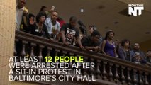 Protesters Arrested For Occupying Baltimore City Hall