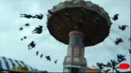 Increble accidente en un parque de atracciones