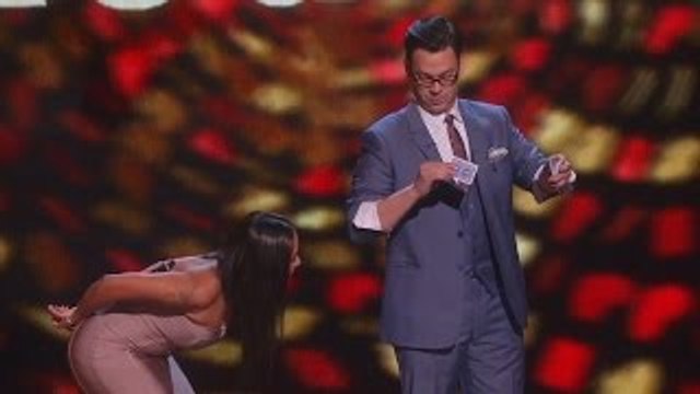 Americas Got Talent 2015 S10E17 Live Shows - Derek Hughes Magician Comedian