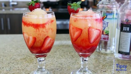 Strawberry Passion Daiquiri Tipsy Bartender