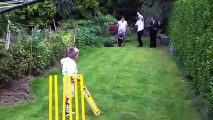Dave bowls a bouncer!