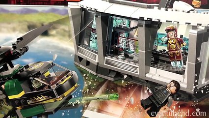 IRON MAN 3 MALIBU MANSION ATTACK Lego Super Heroes Set 76007 Time lapse Build, Review