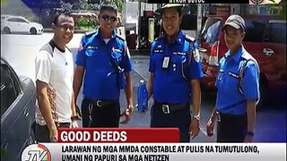 3 MMDA constable na tumulong sa nasiraan sa C5, viral