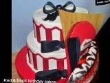 red & black birthday cakes - The Color Red to life | Sweet cake pics ideas