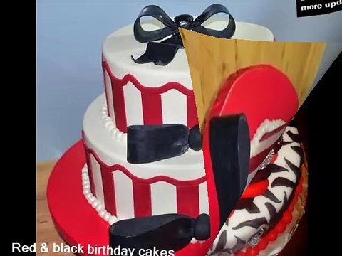red & black birthday cakes - The Color Red to life | Sweet cake pics ideas