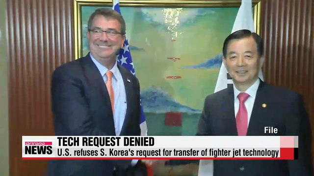 U.S. refuses S. Korea's request for transfer of fighter jet technology
