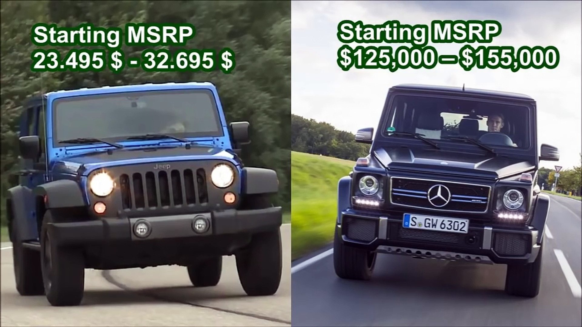 2016 Mercedes Benz G Class vs Jeep Wrangler Off Road - Dailymotion Video