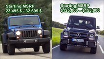 2016 Mercedes Benz G Class vs Jeep Wrangler Off Road