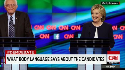 What did the GOP candidates body language say?