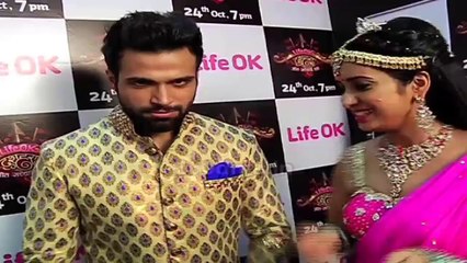 EXCLUSIVE Asha Negi and Rithvik Dhanjani Masti on the Life Ok Dussehra Celebration set