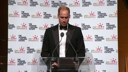 William attends child bereavement charity dinner