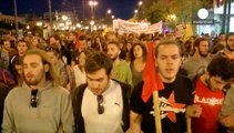 A menekülők szabad mozgásáért demonstráltak Athénban