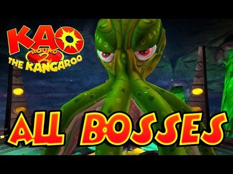 KAO The Kangaroo Round 2 All Bosses | Boss Fights (Gamecube, PS2, XBOX)