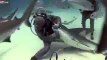 Shark Hook Removal _ Sensational moment diver reaches into mouth of shark to release hook. -